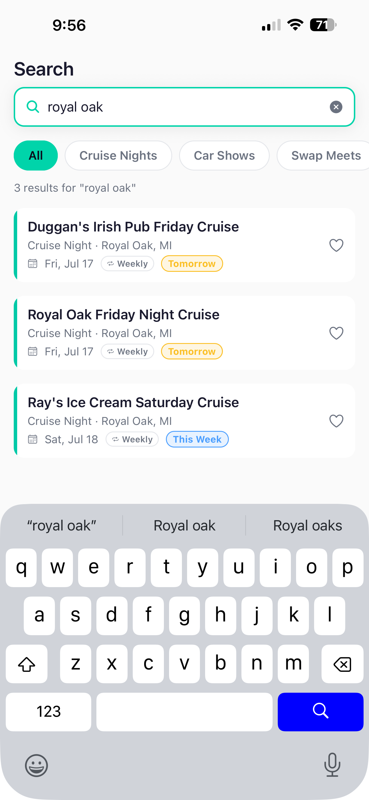 Search results for Royal Oak car events